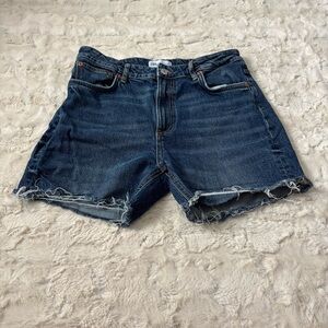 Zara Women's Size 8 Blue Cut Off Denim Shorts